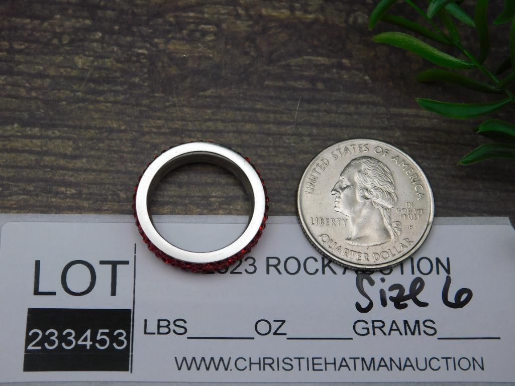 GENUINE STONE RING SIZE 6 - 5