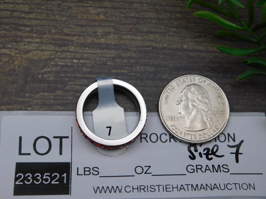 GENUINE STONE RING SIZE 7 - 2