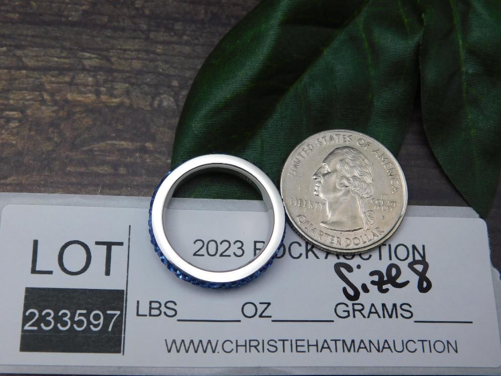 GENUINE STONE RING SIZE 8 - 2