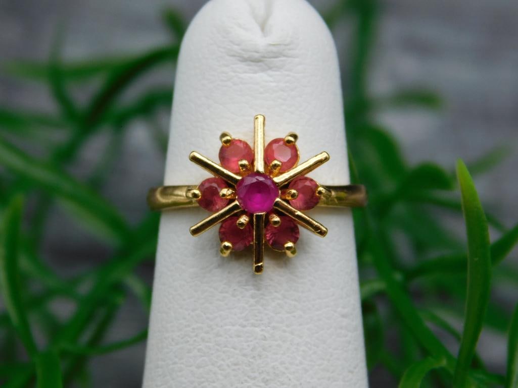 GENUINE STONE RING SIZE 3: GENUINE STONE RING SIZE 3 - Part of our Discover Midnight Market, Crystals and Gems auction at HATMAN'S Auctions! Please see photos for measurements and condition. YES, we have in-house shipping! We
