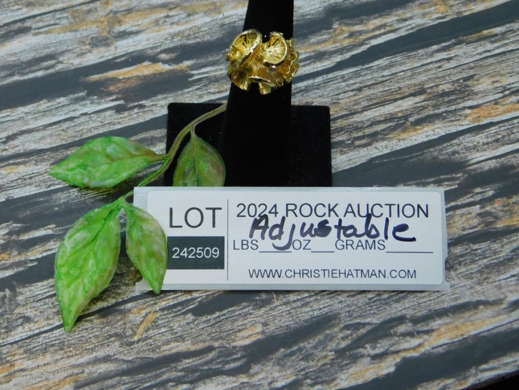 RING ROCK STONE LAPIDARY SPECIMEN - 2