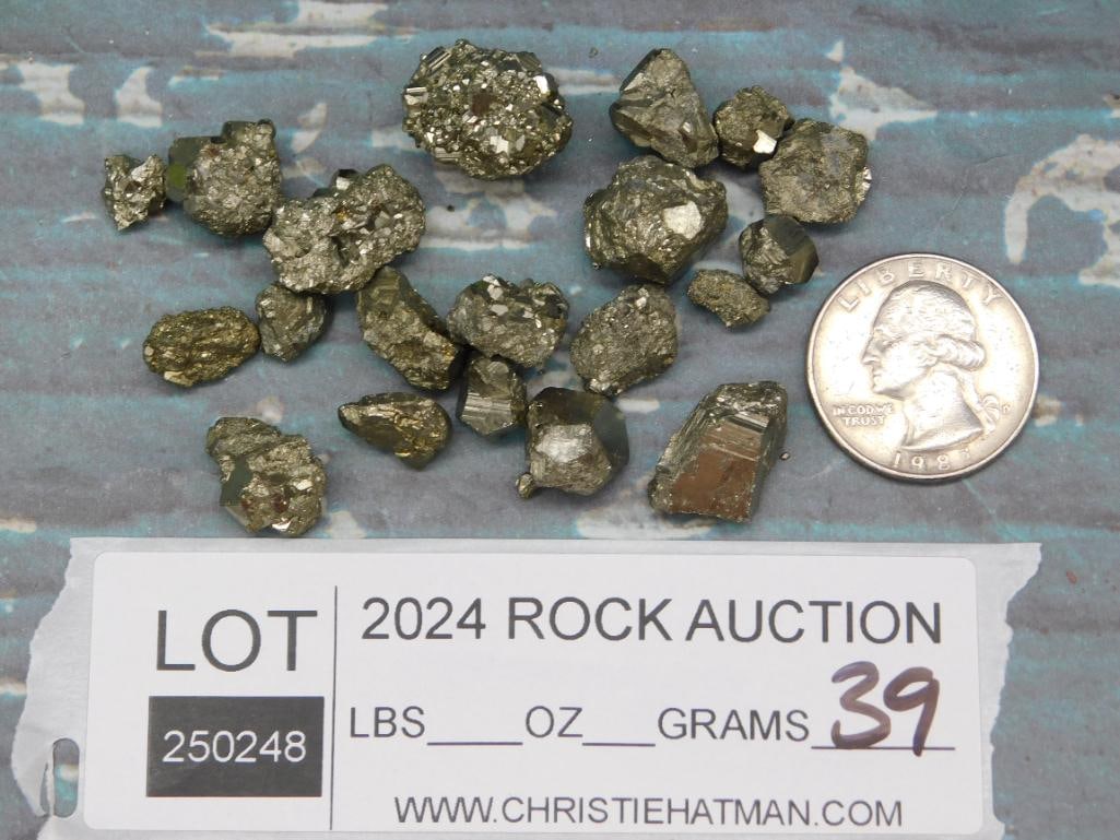 PYRITE ROCK STONE LAPIDARY SPECIMEN - 2