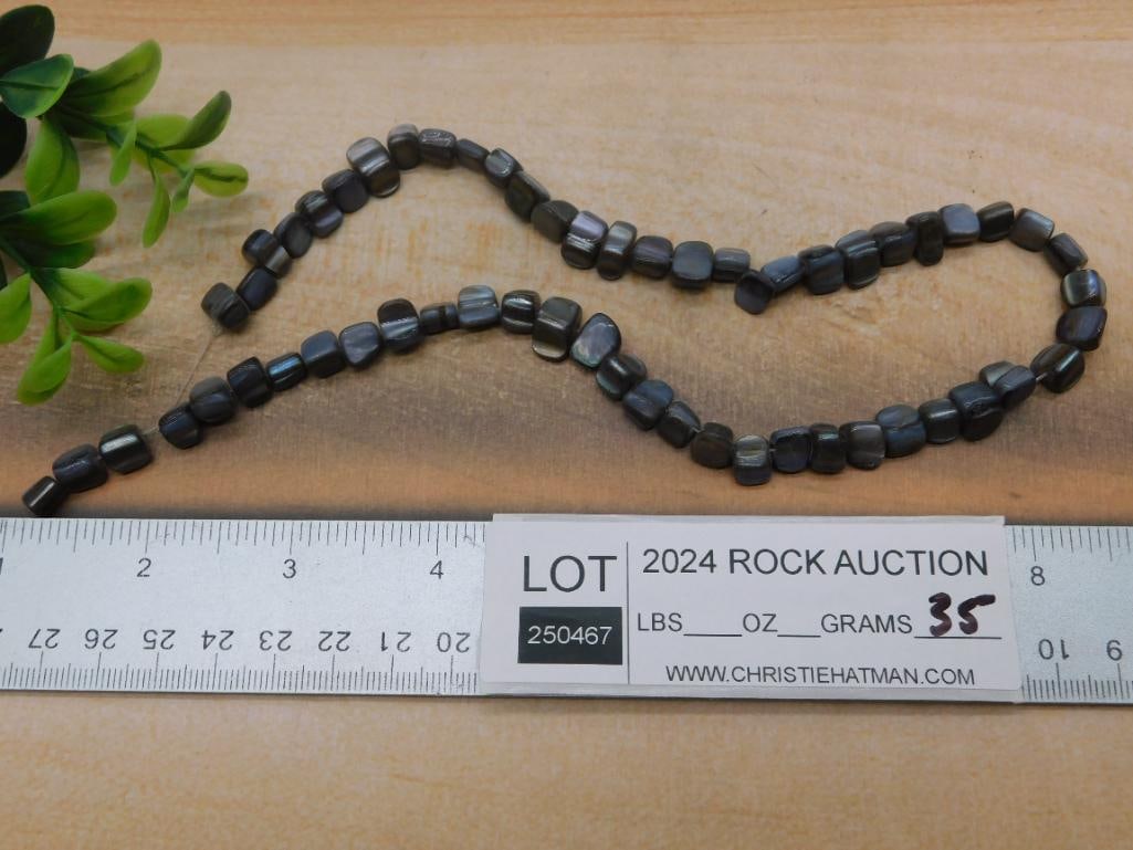 STONE BEADS ROCK STONE LAPIDARY SPECIMEN - 3