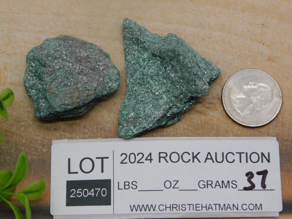 FUCHSITE ROCK STONE LAPIDARY SPECIMEN - 2