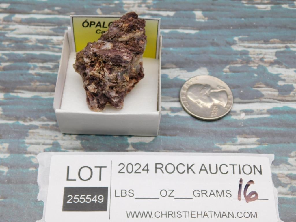 ROSE OPAL ROCK STONE LAPIDARY SPECIMEN - 2