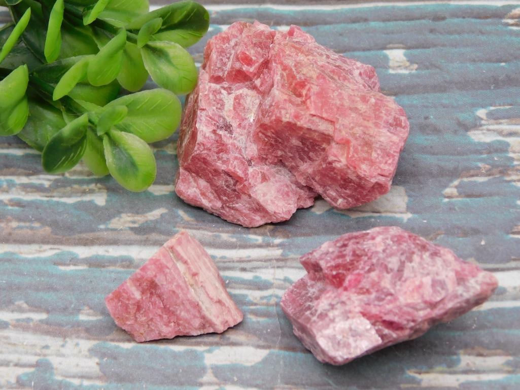 GEM RHODONITE ROCK STONE LAPIDARY SPECIMEN (1 of 2)