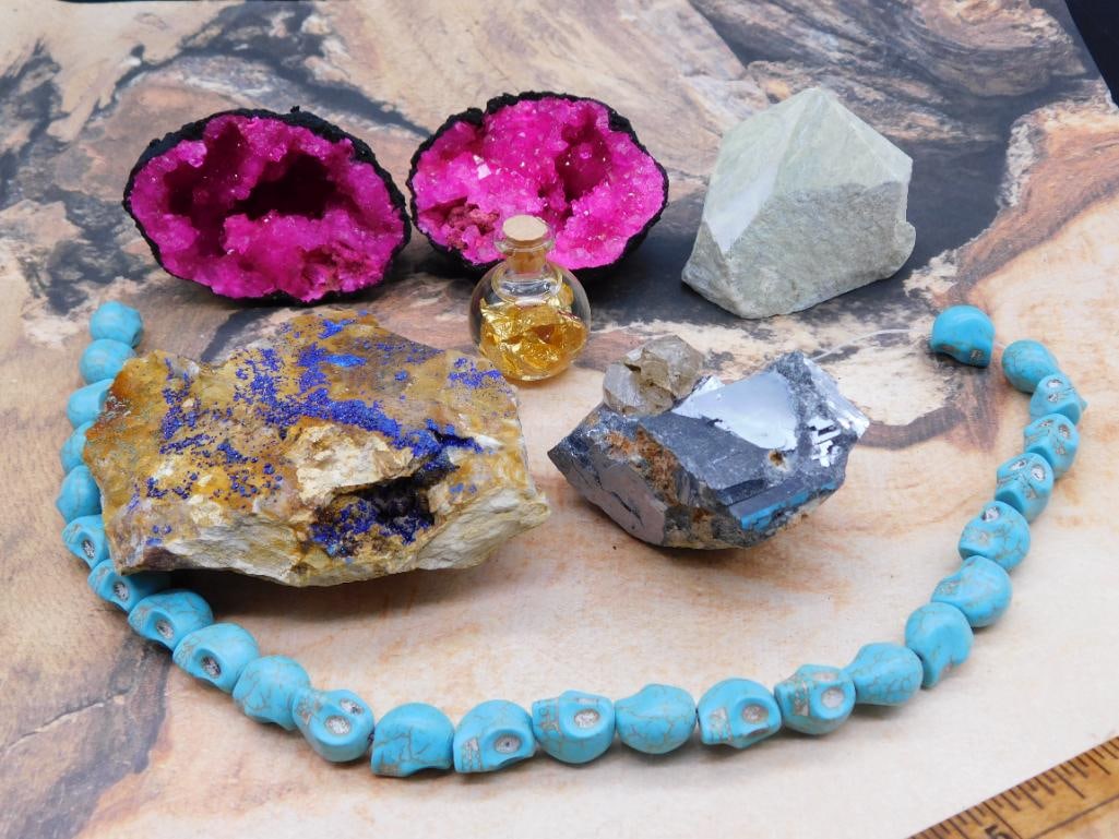 MIXED LOT ROCK STONE LAPIDARY SPECIMEN: MIXED LOT ROCK STONE LAPIDARY SPECIMEN