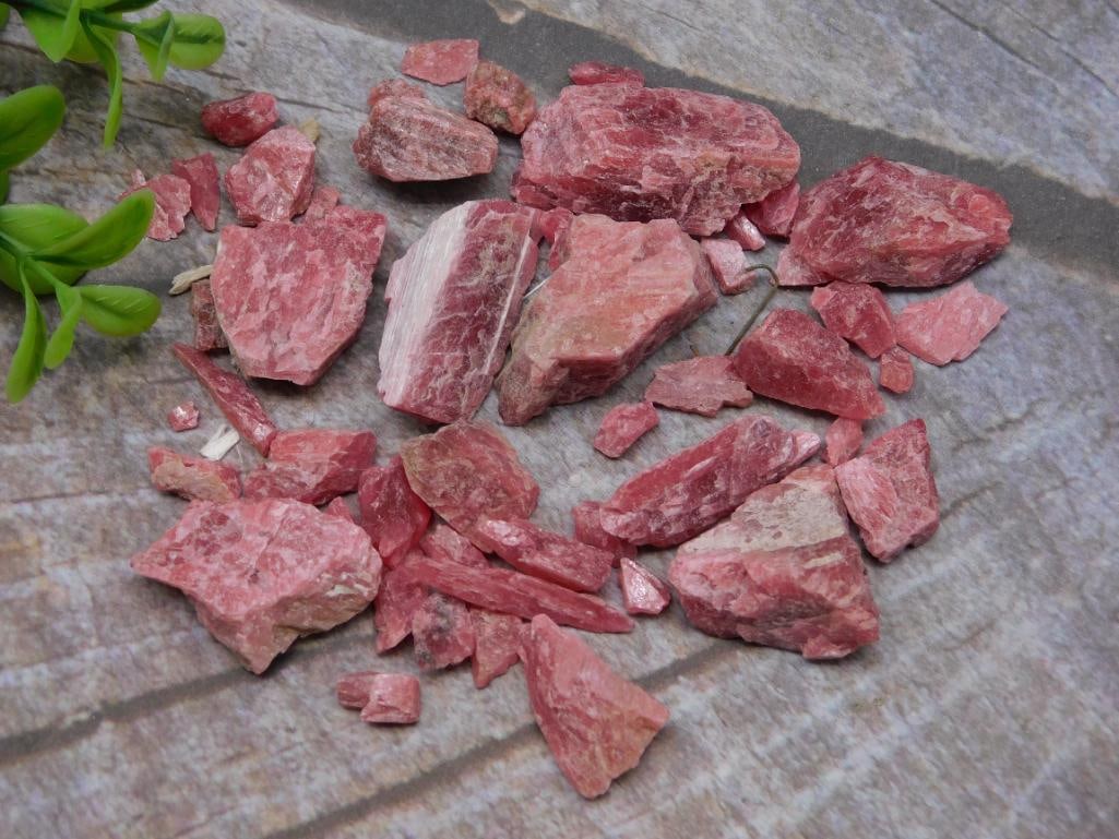 GEM RHODONITE ROCK STONE LAPIDARY SPECIMEN (1 of 3)