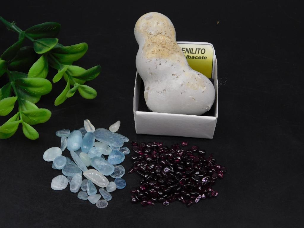 MIXED LOT ROCK STONE LAPIDARY SPECIMEN: MIXED LOT ROCK STONE LAPIDARY SPECIMEN