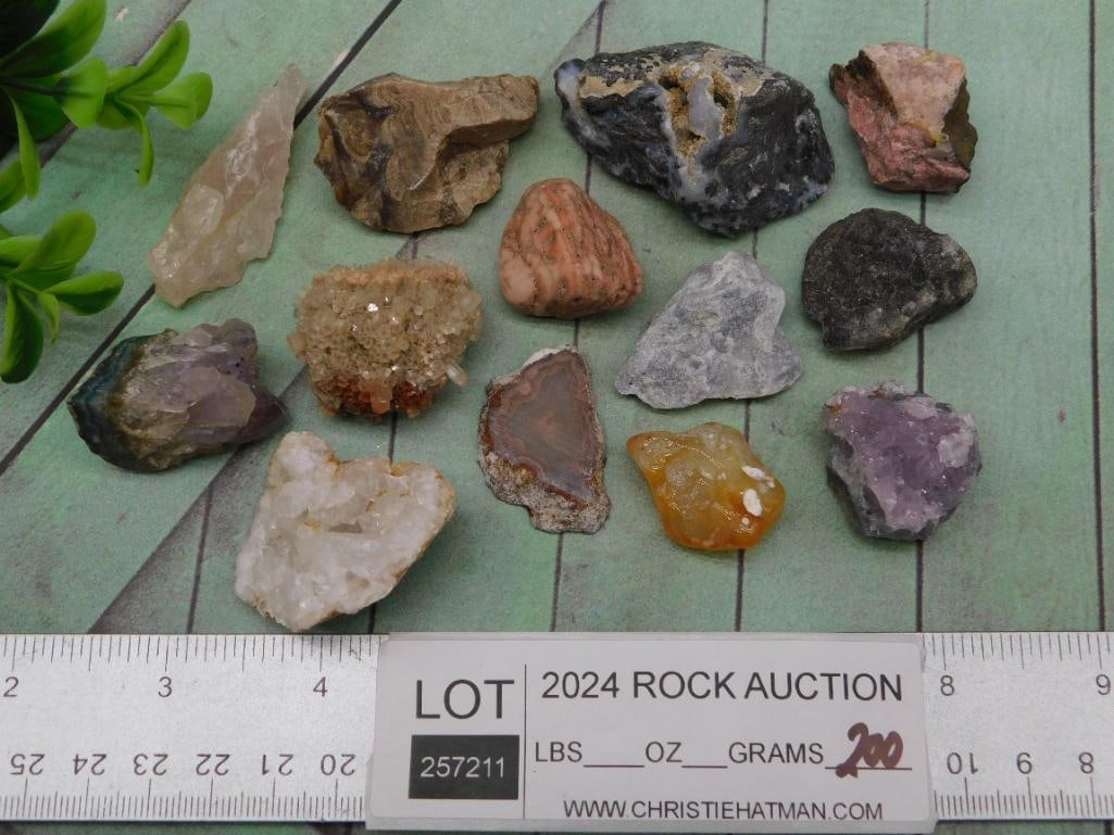 MIXED ROUGH ROCK STONE LAPIDARY SPECIMEN - 4