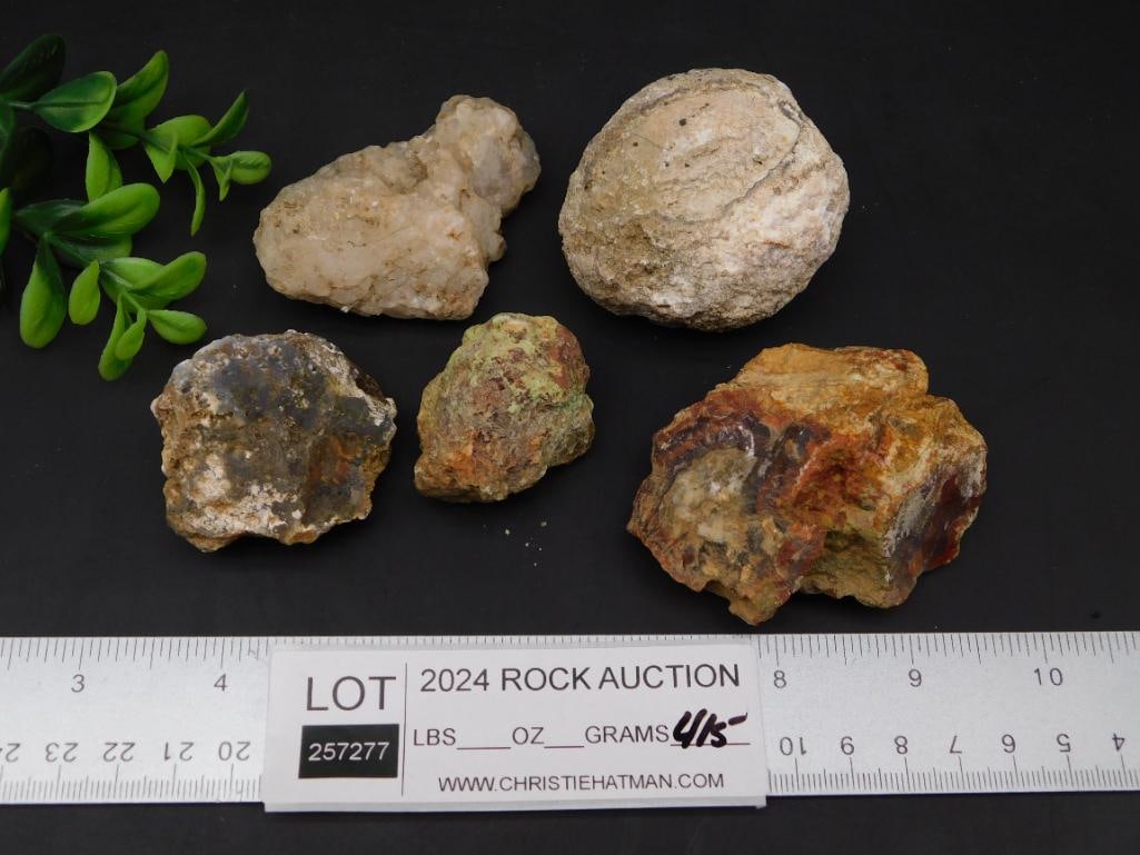 MIXED ROUGH ROCK STONE LAPIDARY SPECIMEN - 2