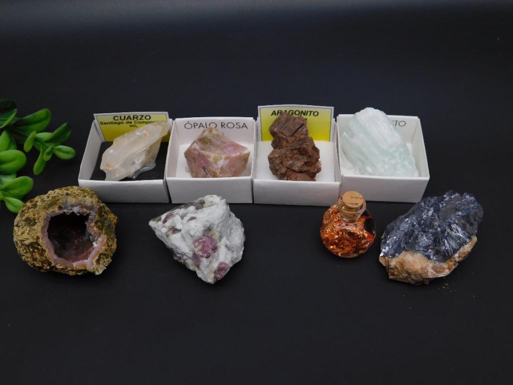 MIXED LOT ROCK STONE LAPIDARY SPECIMEN: MIXED LOT ROCK STONE LAPIDARY SPECIMEN