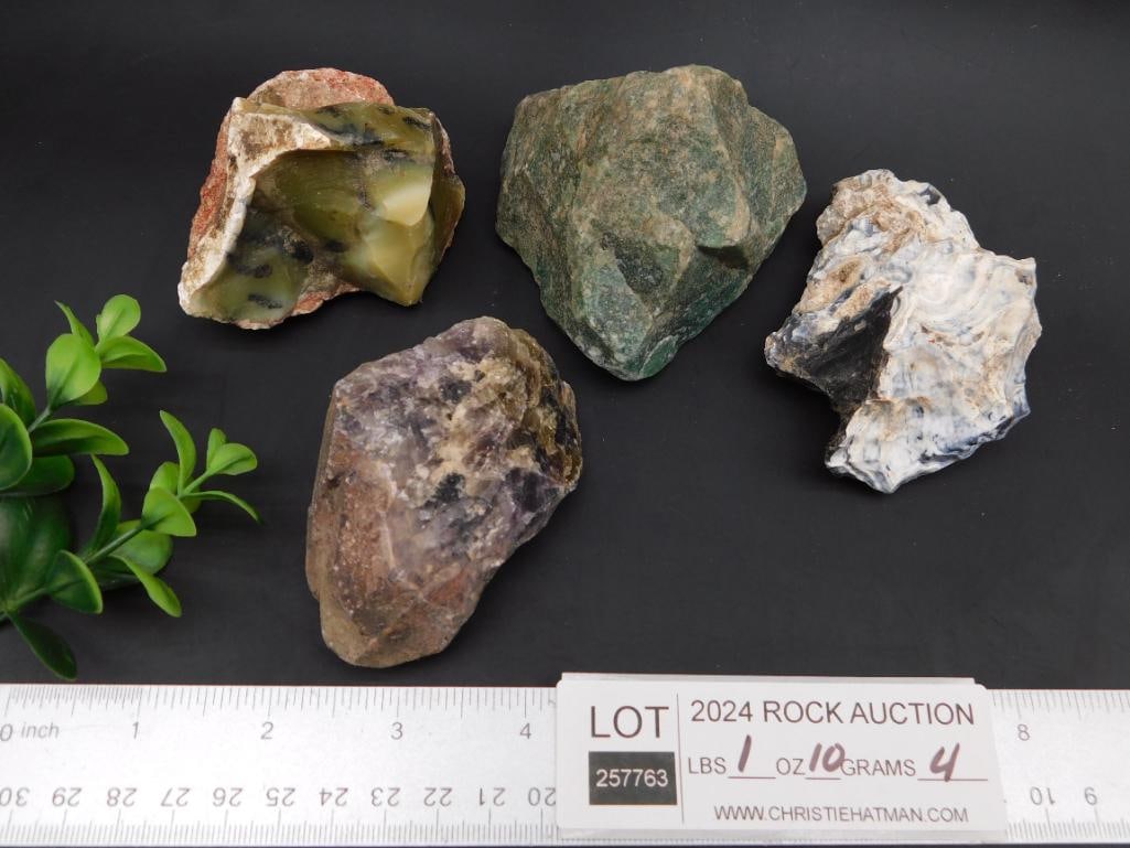 MIXED ROUGH LOT ROCK STONE LAPIDARY SPECIMEN - 2