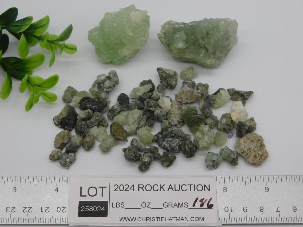 PHRENITE ROCK STONE LAPIDARY SPECIMEN - 3