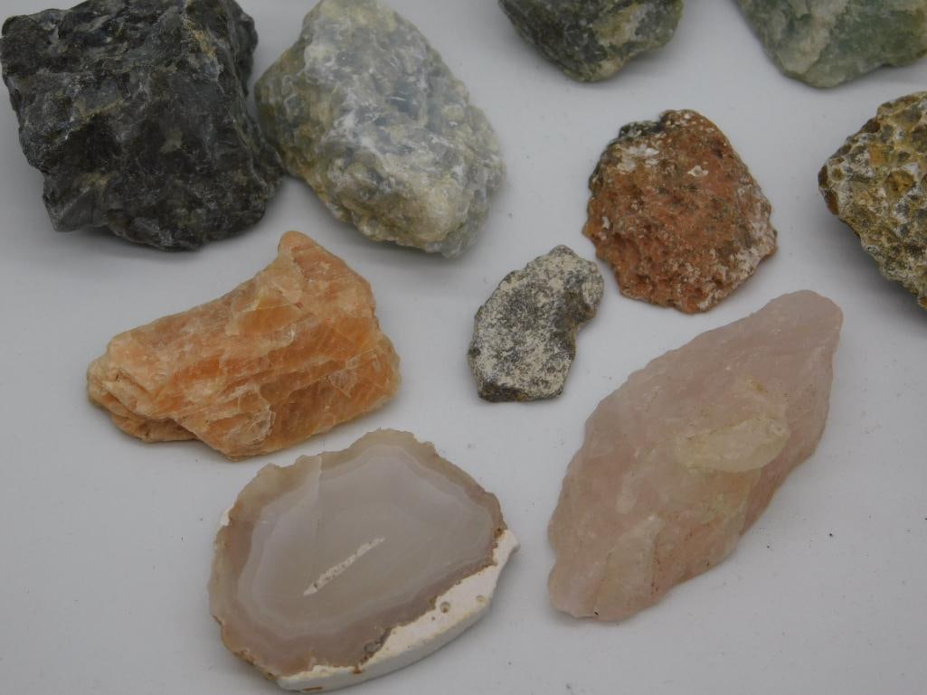 MIXED ROUGH ROCK STONE LAPIDARY SPECIMEN - 2
