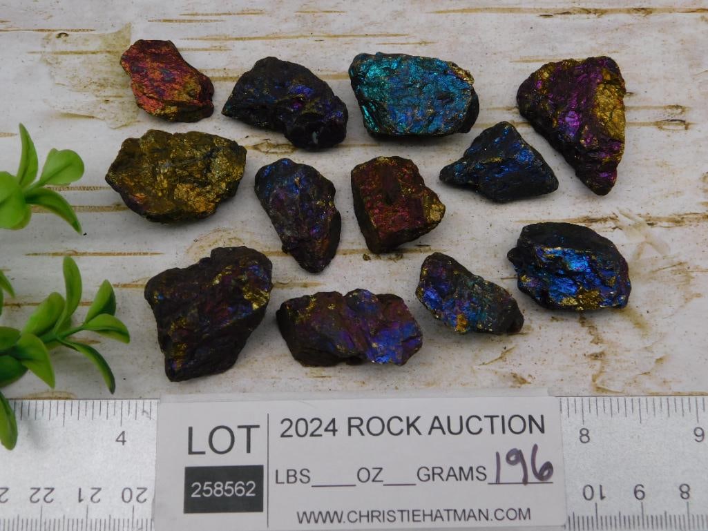 PEACOCK ORE ROCK STONE LAPIDARY SPECIMEN - 3