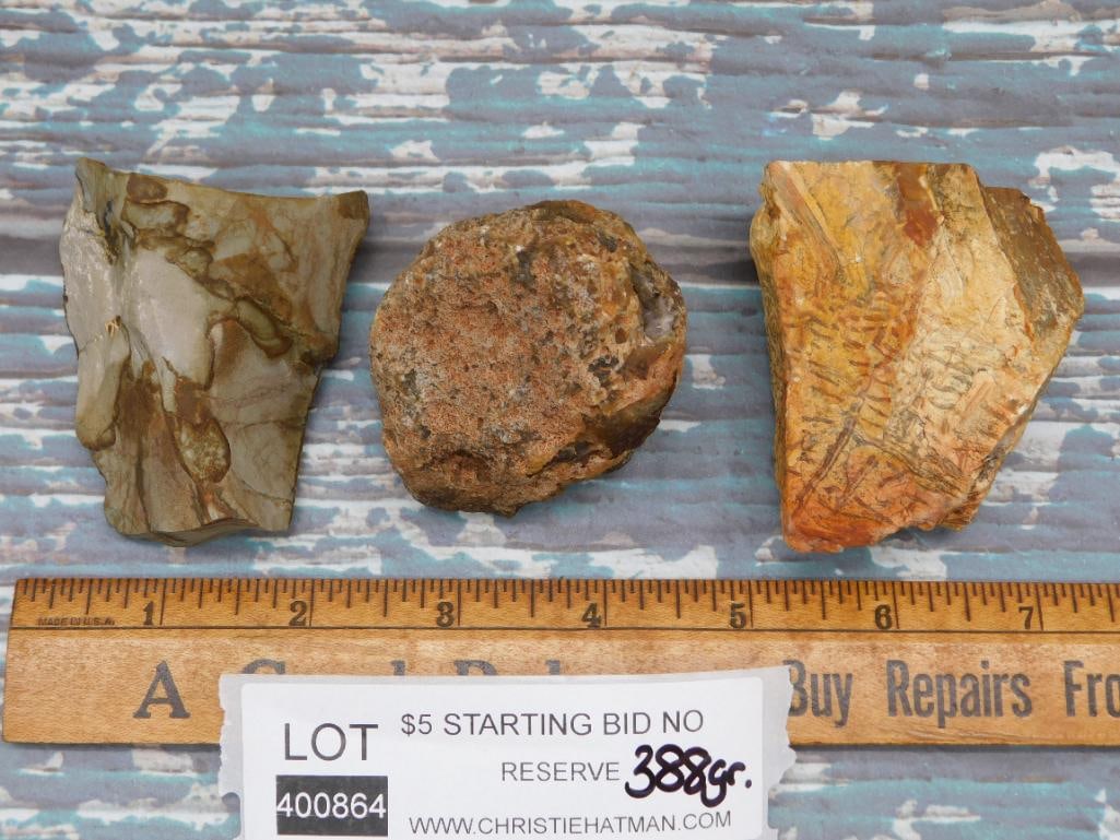 MIXED ROUGH LOT ROCK STONE LAPIDARY SPECIMEN - 2