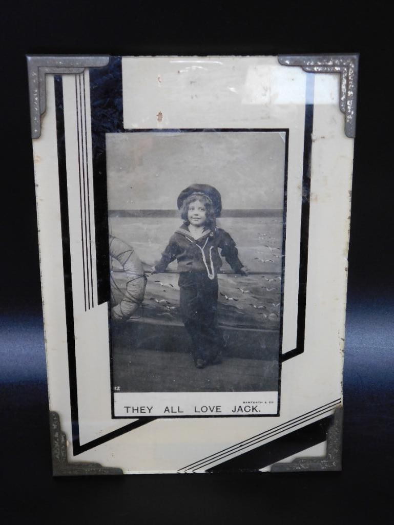 THEY ALL LOVE JACK FRAMED PHOTOGRAPH VINTAGE ANTIQUE (1 of 2)