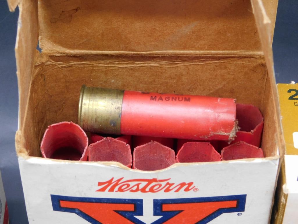 SPENT AMMUNITION SHELLS AND BOXES VINTAGE ANTIQUE - 2