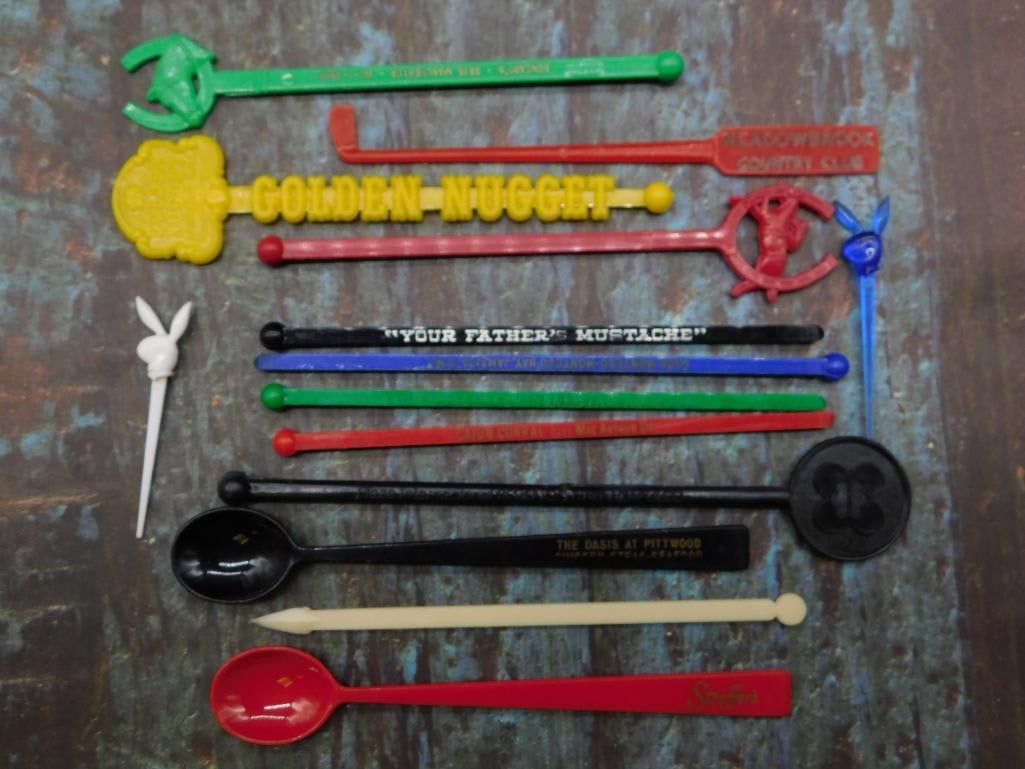 VINTAGE ADVERTISING STIR STICKS: VINTAGE ADVERTISING STIR STICKS