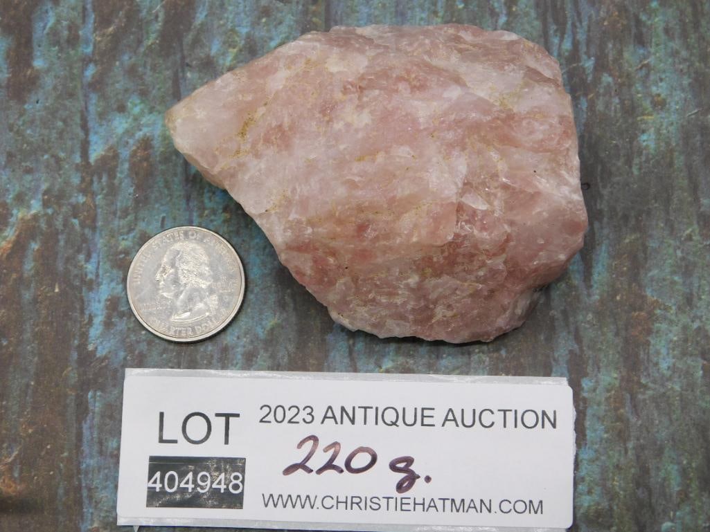 ROSE QUARTZ ROCK STONE LAPIDARY SPECIMEN - 2