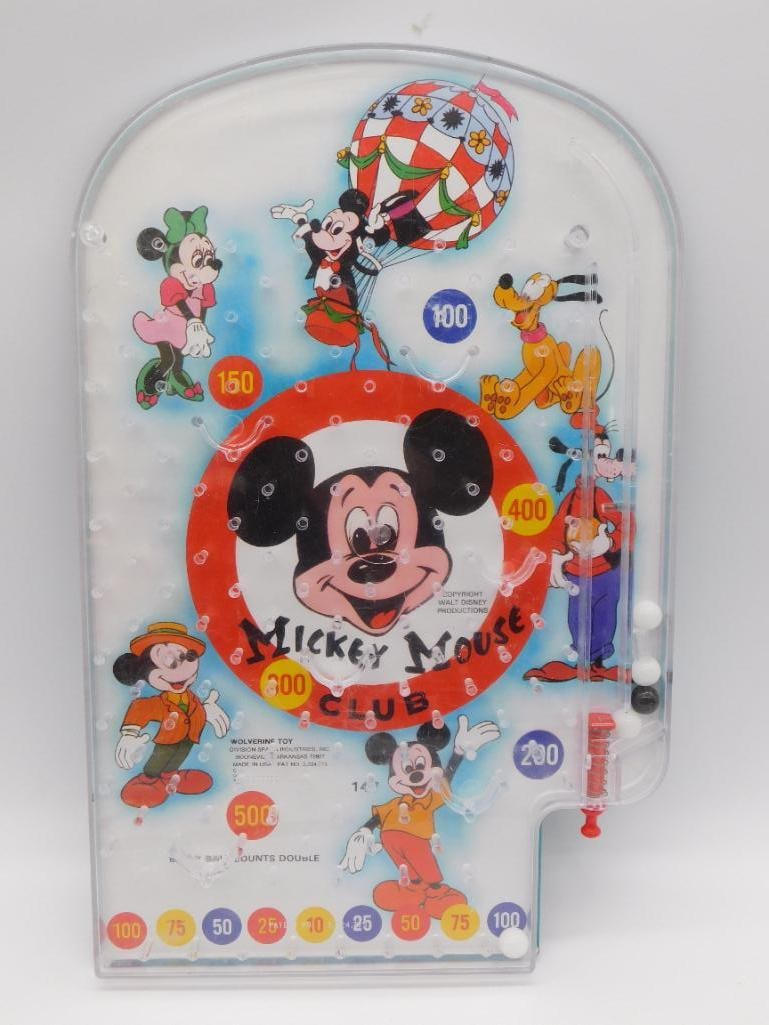 VINTAGE MICKEY MOUSE CLUB MARBLE PINBALL GAME BY WOLVERINE TOY COMPANY RETRO TOY (1 of 3)
