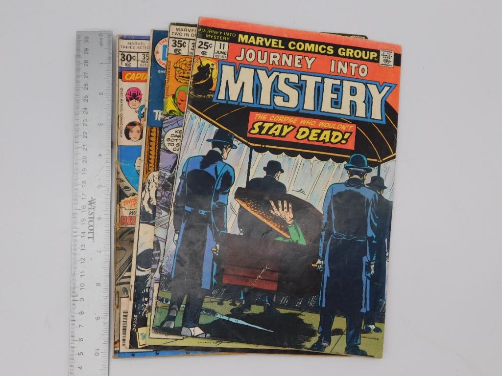 MIXED MARVEL AND DC VINTAGE COMIC BOOKS - 6