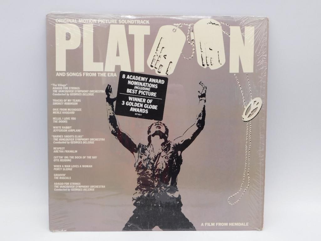 PLATOON ORIGINAL MOTION PICTURE SOUNDTRACK VINYL LP RECORD: PLATOON ORIGINAL MOTION PICTURE SOUNDTRACK VINYL LP RECORD