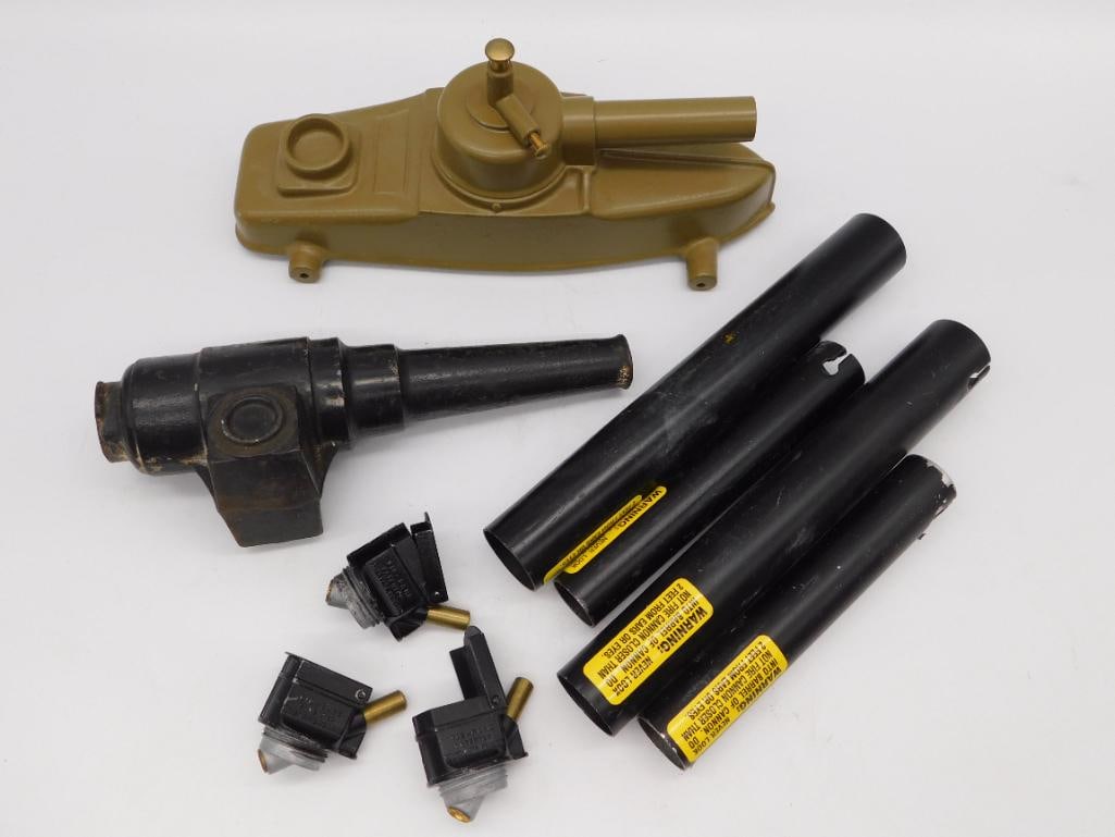 VINTAGE TOY BIG-BANG CANNON PIECES: VINTAGE TOY BIG-BANG CANNON PIECES