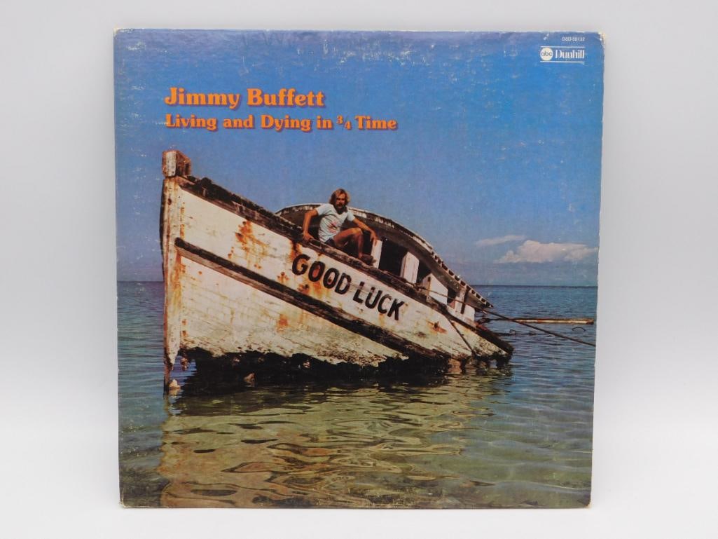 LIVING AND DYING IN 3/4 TIME BY JIMMY BUFFETT VINYL RECORD: LIVING AND DYING IN 3/4 TIME BY JIMMY BUFFETT VINYL RECORD