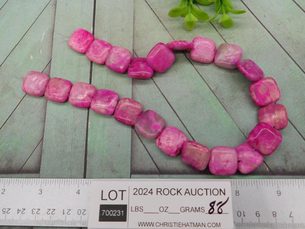 STONE BEADS ROCK STONE LAPIDARY SPECIMEN - 3