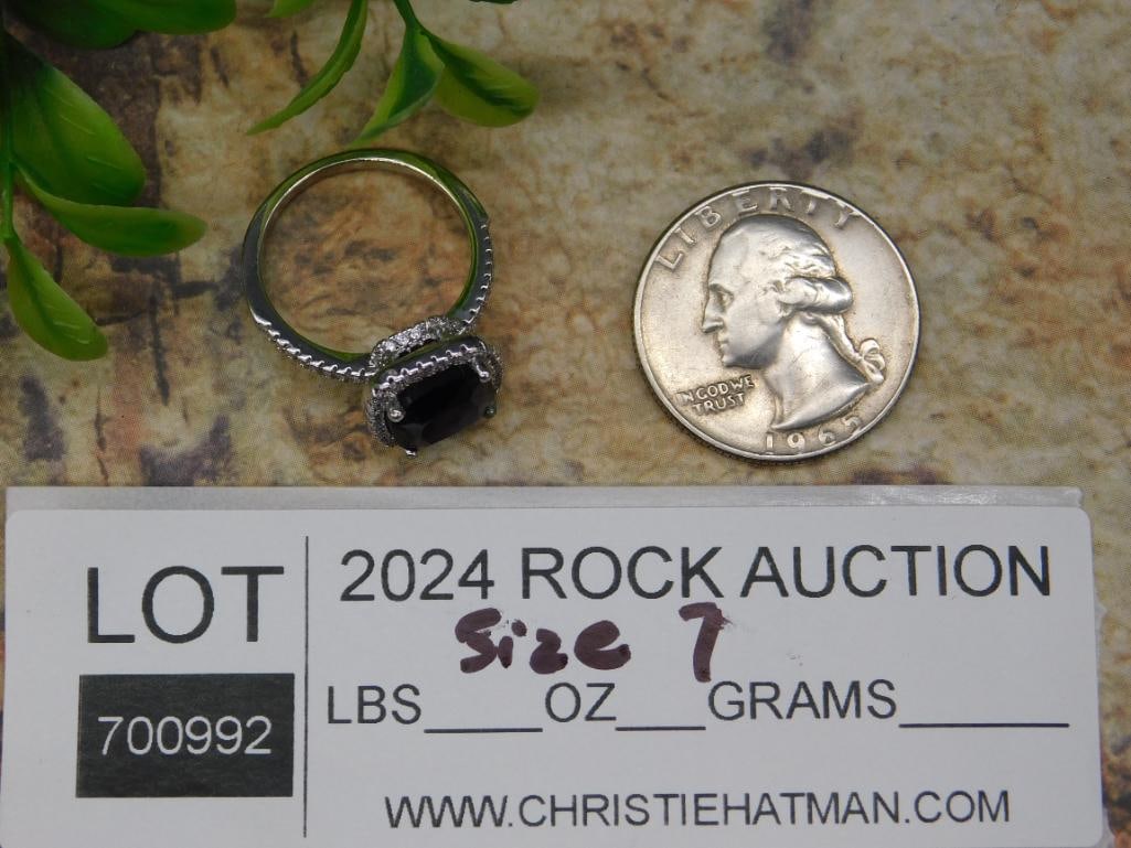 STONE RING ROCK STONE LAPIDARY SPECIMEN - 2