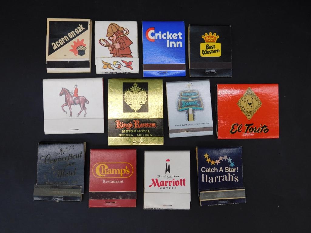 VINTAGE ADVERTISING MATCHBOOKS: VINTAGE ADVERTISING MATCHBOOKS