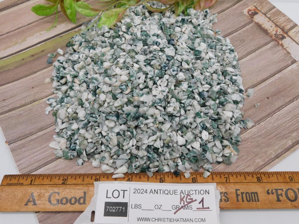 1 KILO TREE AGATE ROCK STONE LAPIDARY SPECIMEN - 3
