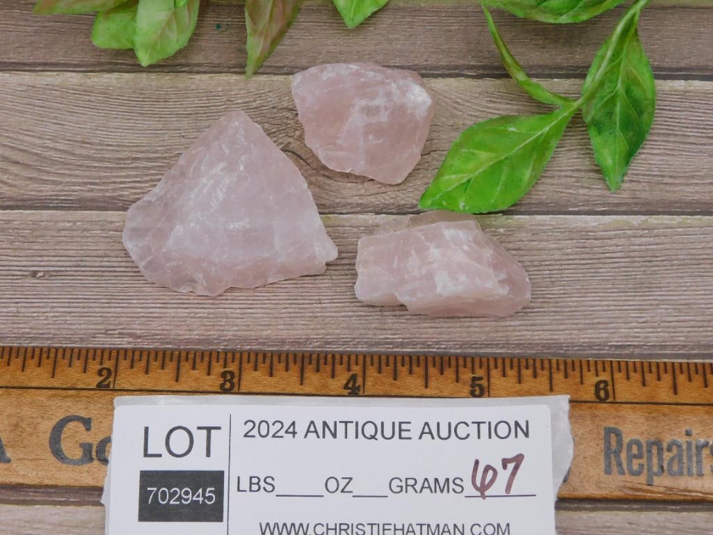 ROSE QUARTZ ROCK STONE LAPIDARY SPECIMEN - 2