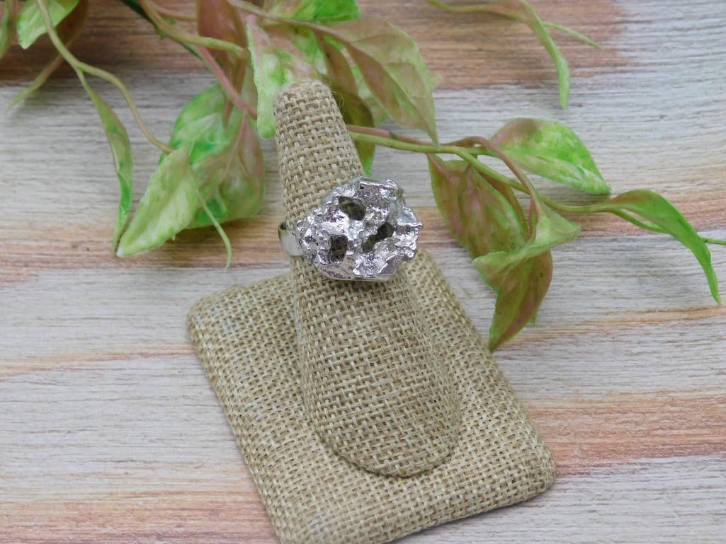 SILVER TONE RING - 2