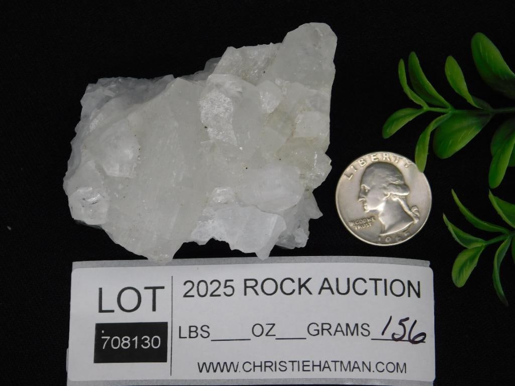 Natural White Mineral Cluster Specimen - 3