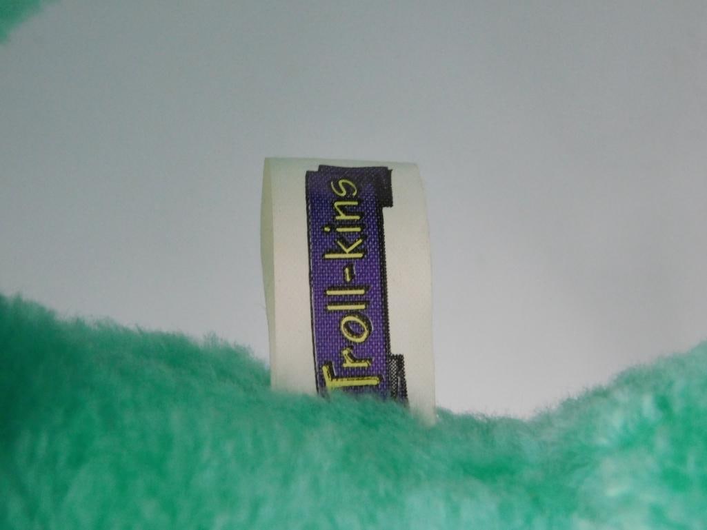1991 Ace Troll-kins Plush Toy with Purple Hair: 1991 Ace Troll-kins Plush Toy with Purple Hair