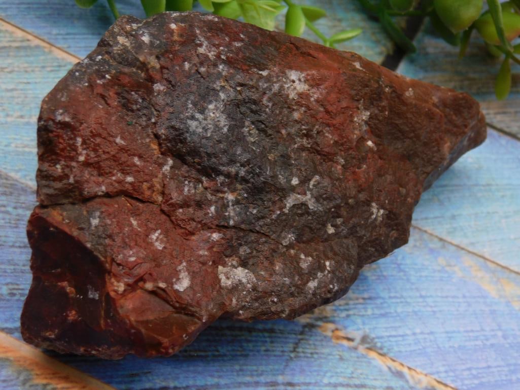 Natural Red Rock Specimen with Black Highlights ROCK STONE LAPIDARY SPECIMEN: Natural Red Rock Specimen with Black Highlights ROCK STONE LAPIDARY SPECIMEN