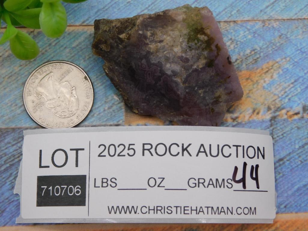 Luna Agate Rock Stone Lapidary Specimen - 3