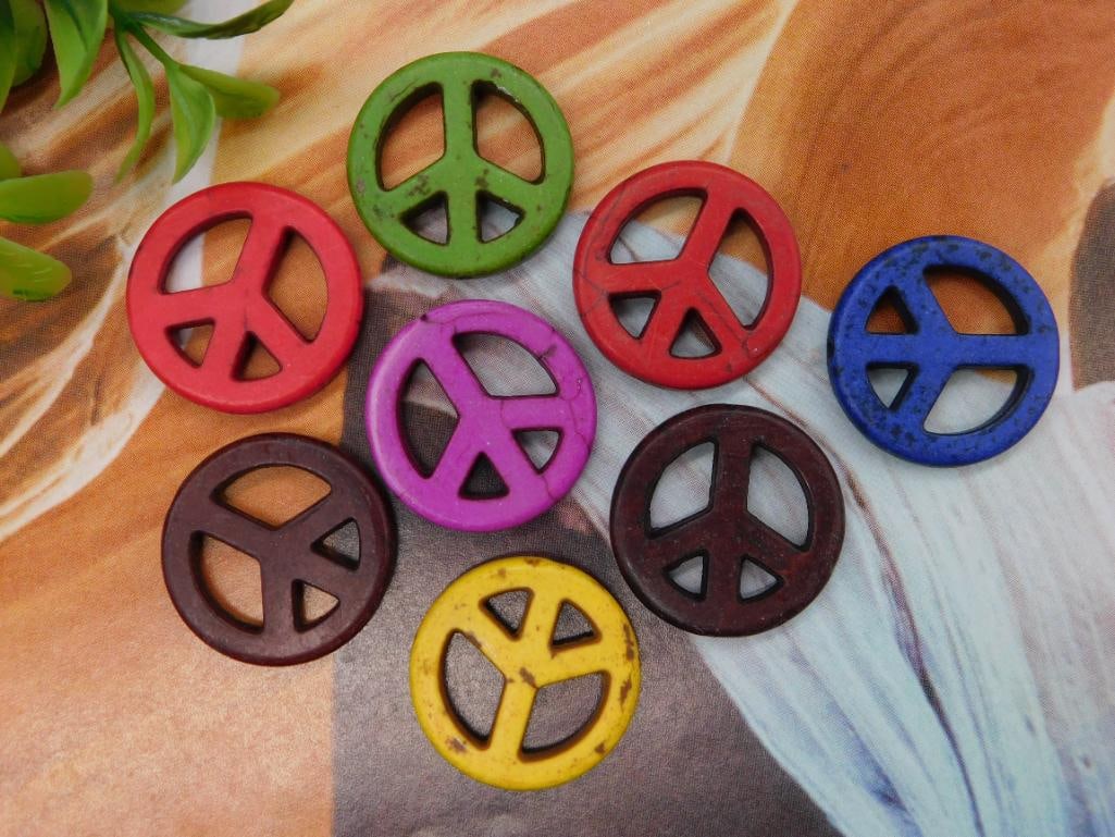 Peace Sign Beads: Peace Sign Beads