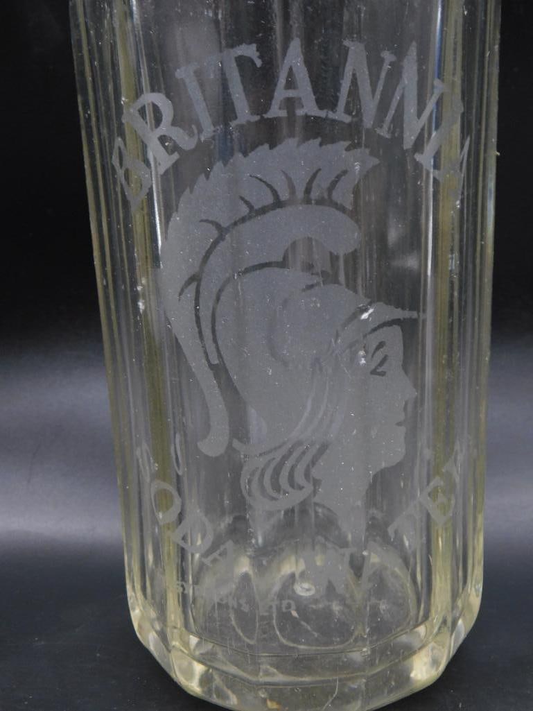 RARE VINTAGE GLASS SELTZER BOTTLE SODA WATER MINERAL SYPHON SIPHON MID CENTURY A (1 of 1)
