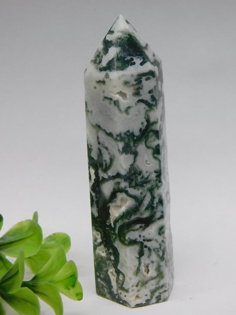 TREE AGATE TOWER ROCK STONE LAPIDARY SPECIMEN (1 of 3)