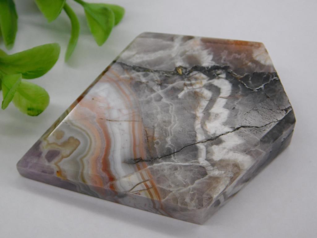 CRAZY LACE AGATE GEOMETRIC ROCK STONE LAPIDARY SPECIMEN (1 of 2)