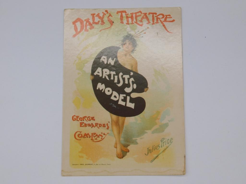 DALYS THEATRE AN ARTISTS MODEL VINTAGE POSTCARD (1 of 2)