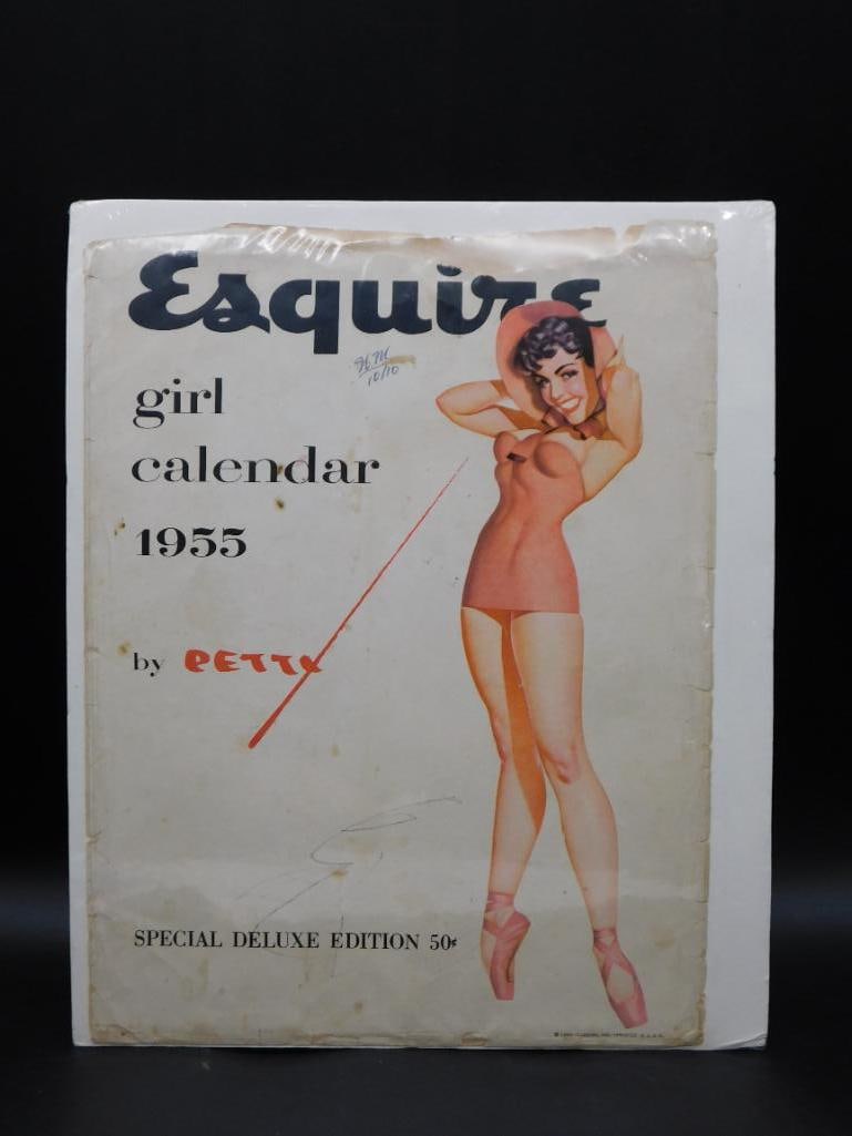 1955 ESQUIRE GIRL CALENDAR BY PETTI VINTAGE ANTIQUE EPHEMERA: 1955 ESQUIRE GIRL CALENDAR BY PETTI VINTAGE ANTIQUE EPHEMERA