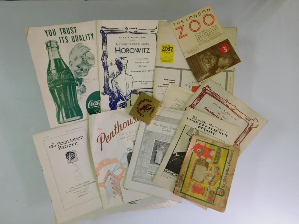 MIXED PAPER EPHEMERA ADVERTISING VINTAGE ANTIQUE (1 of 3)
