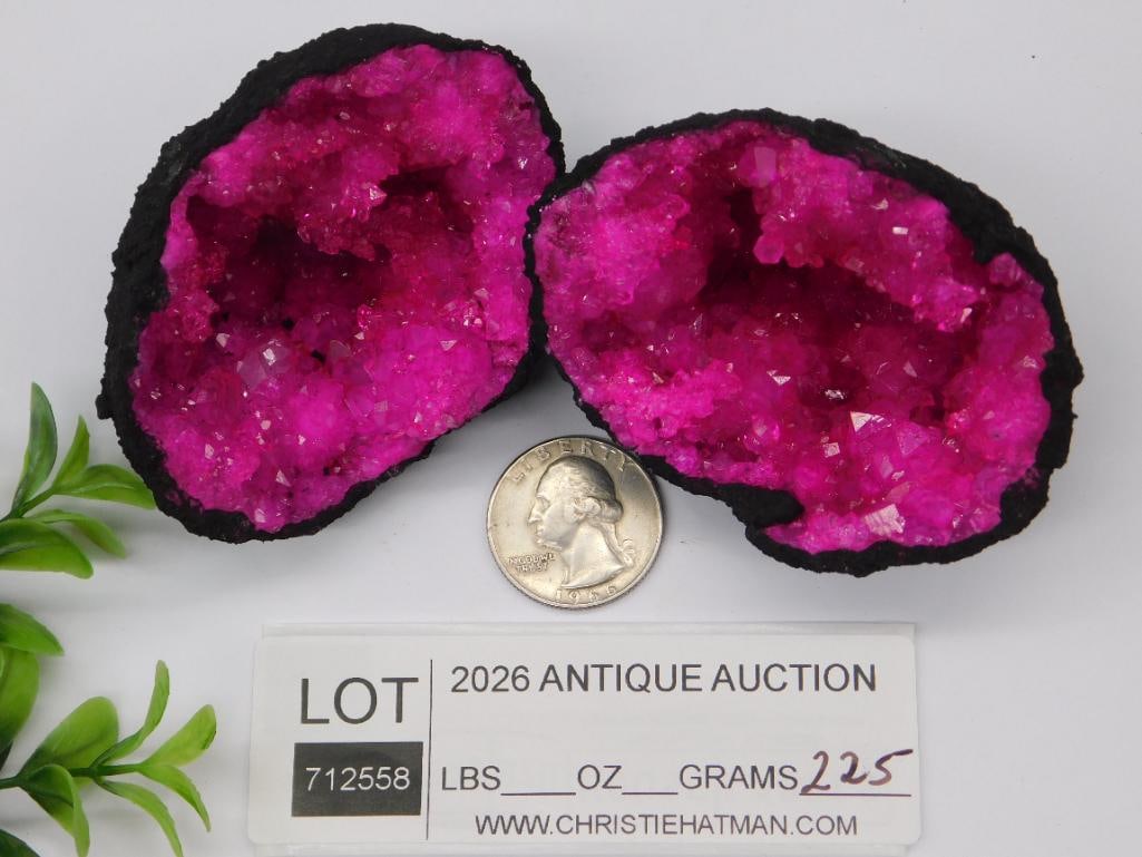 PINK GEODE ROCK STONE LAPIDARY SPECIMEN - 3