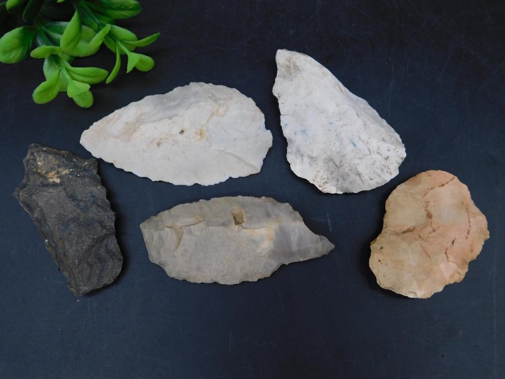 HAND KNAPPED ARTIFACTS ROCK STONE LAPIDARY SPECIMEN (1 of 3)