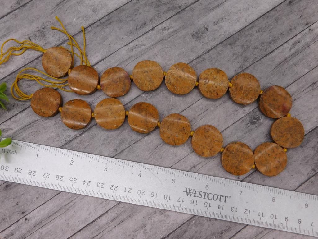 STONE BEADS ROCK STONE LAPIDARY SPECIMEN - 2